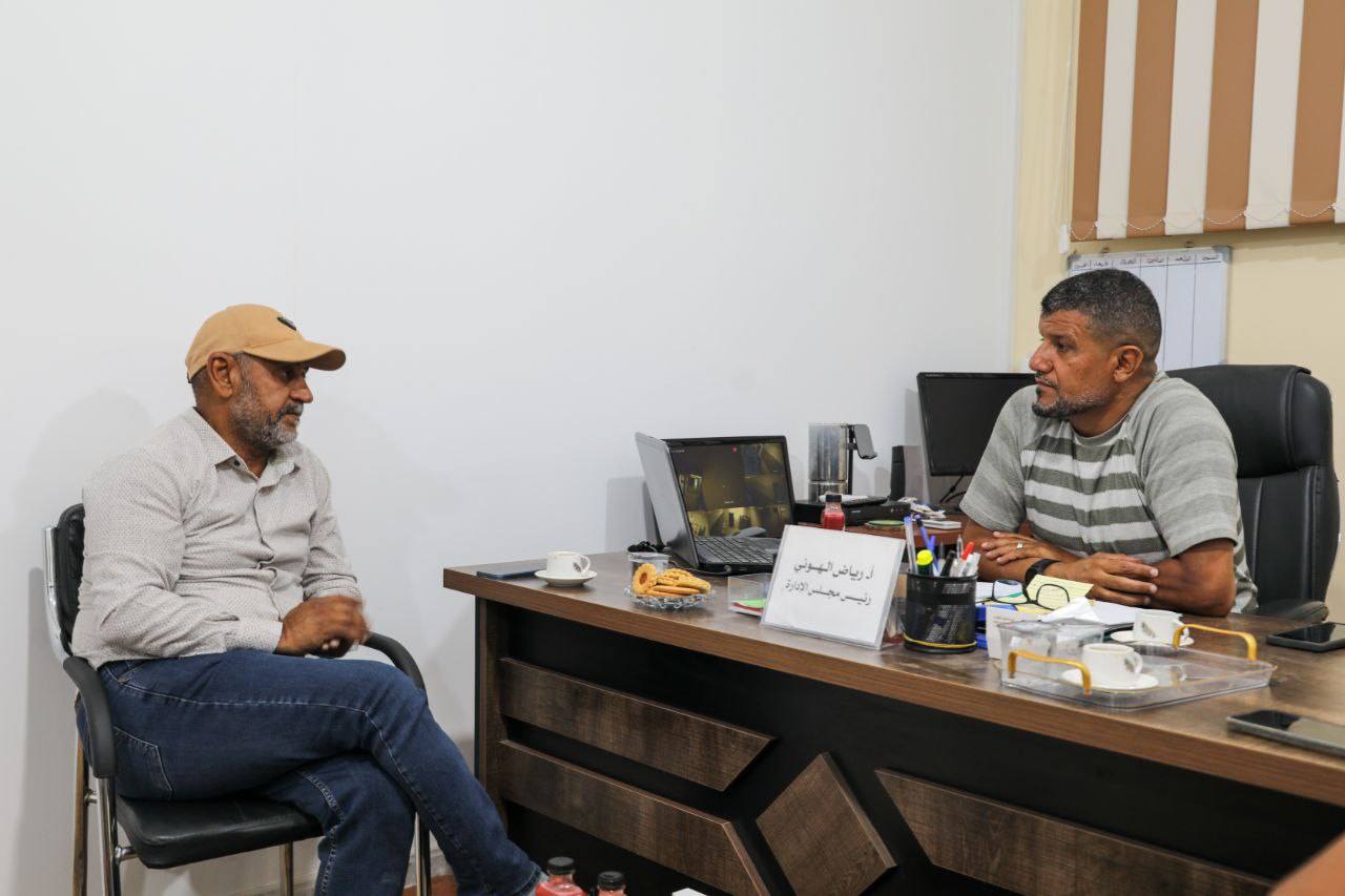 رئيس فريق إعمار ليبيا للعمل التطوعي و رئيس اللجنة الوطنية للعمل التطوعي الليبي يزور المنظمة